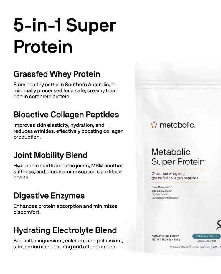 Metabolic Super Protein®:     Complete 5-in-1 Shake