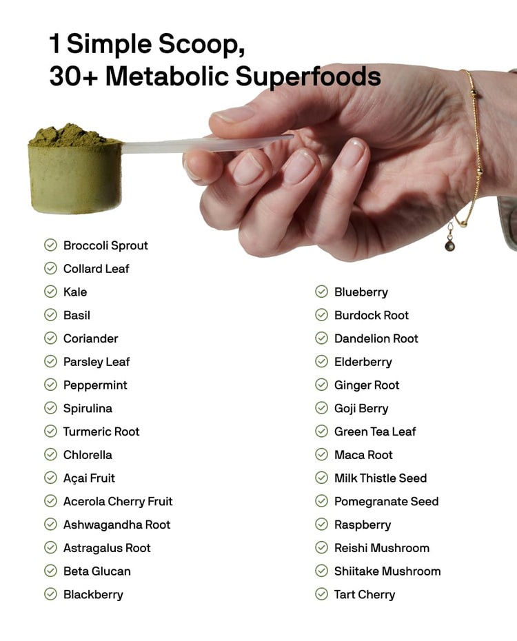 Metabolic Super Greens™:    Natural and Powerful Superfoods